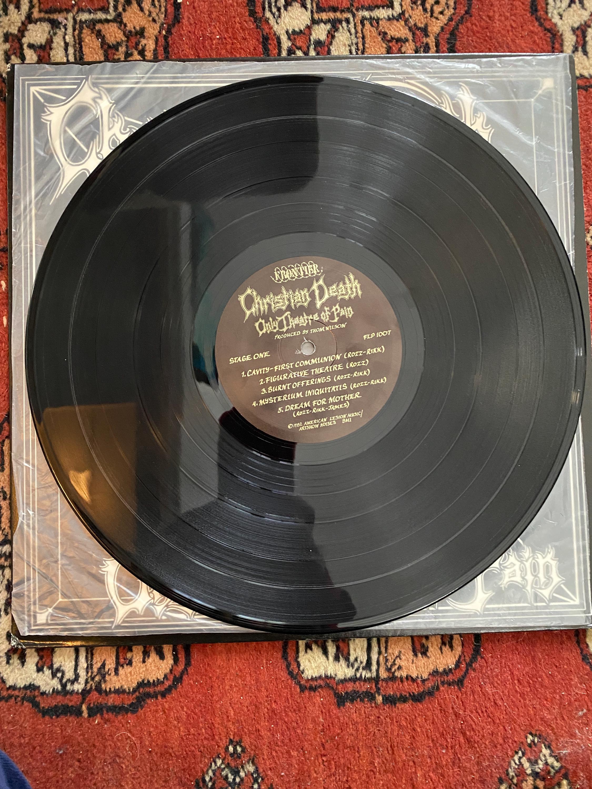Rare* Christian Death – Only Theatre of Pain Vinyl LP - Etsy