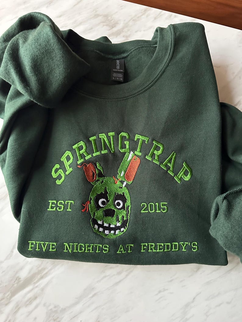 Spring Trap Sweater The Five Nights at Freddy’s Inspired Embroidered Unisex Springtrap ...