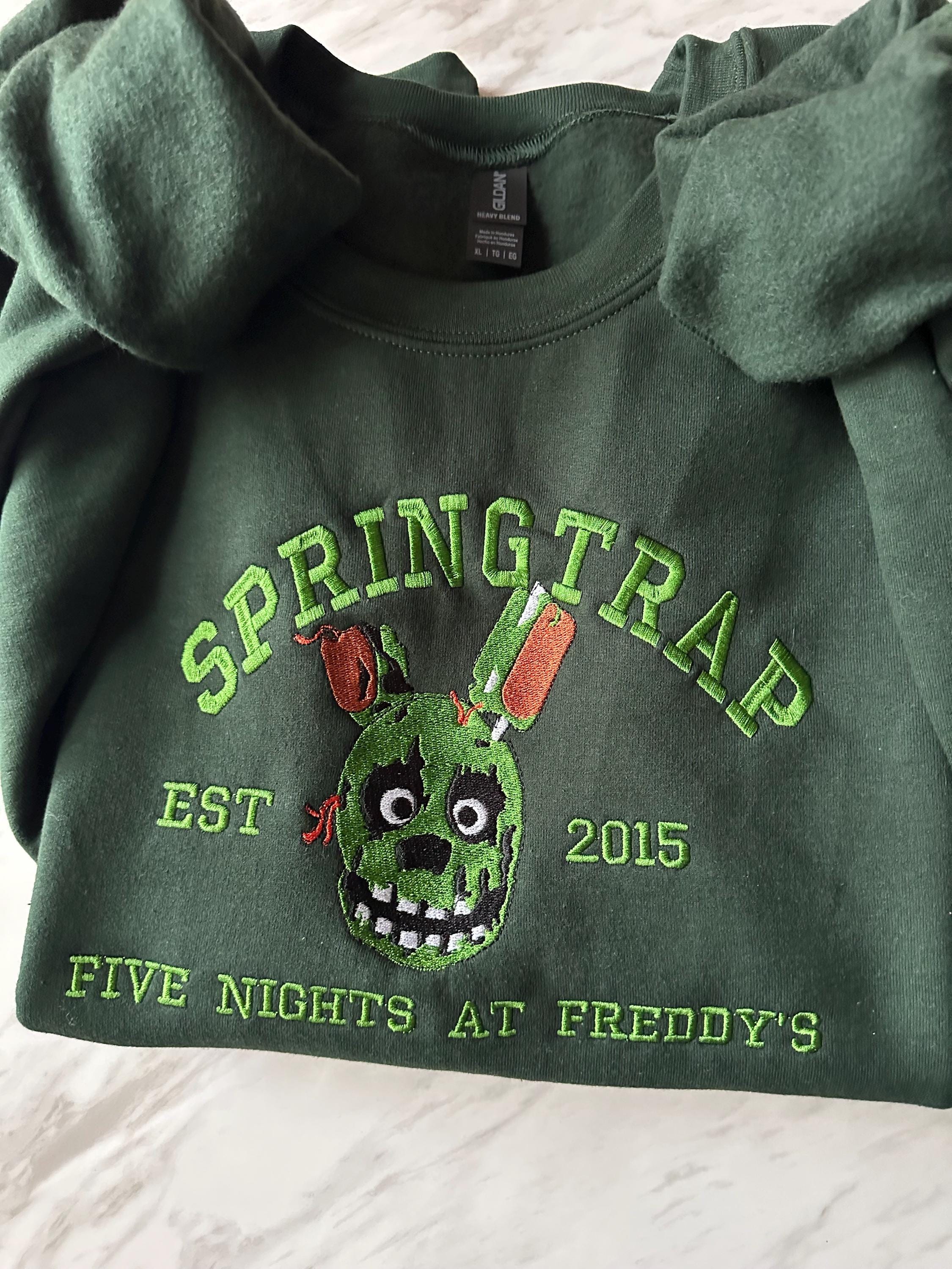 Spring Trap Sweater The Five Nights at Freddy’s Inspired Embroidered Unisex Springtrap ...