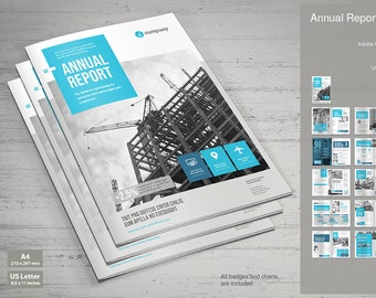 Annual Report Print Template | InDesign Template