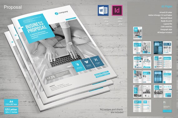 proposal indesign template word template business proposal word templates
