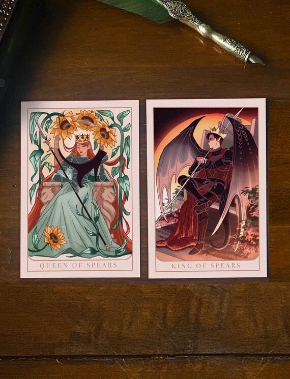 Knight's Tarot 4x6 Print: Suit of Spears Art Card - Etsy