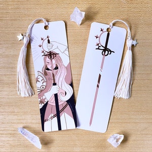 Starlight Knight Sword Bookmark with Tassel and Star Charm