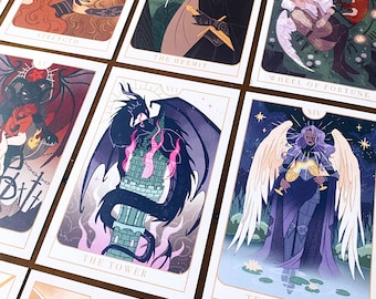 Mini Prints - The Knight's Tarot: Major Arcana, Mystery Card Option  | Original Art, Drawing, Wall Art