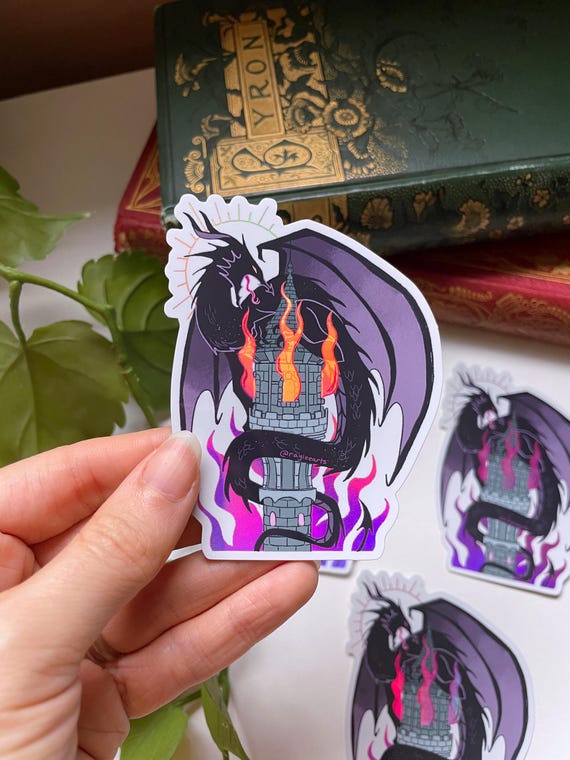 Autocollant holographique en vinyle « The Tower » - pour bouteilles d&#39;eau, ordinateurs portables, décalcomanies de voiture, etc.