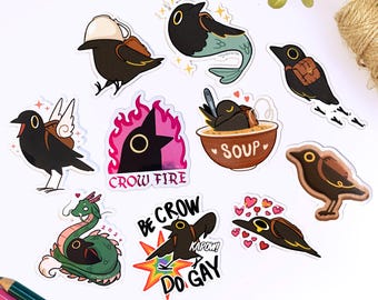 Walden the Crow vinylklistermärken 2024 års utgåva - Vattentäta laptopdekaler