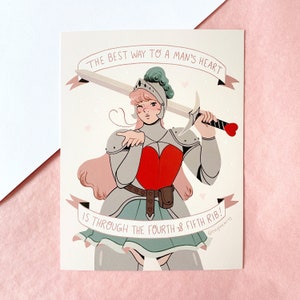 Miniprint - Ritter zu Valentinstag | Original Kunst, Zeichnung, Wandkunst