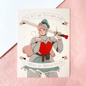 Mini Print - Valentine's Knight | Original Art, Drawing, Wall Art