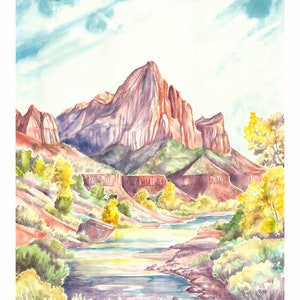 Zion Autumn,  Zion National Park, Springdale, Utah- Print