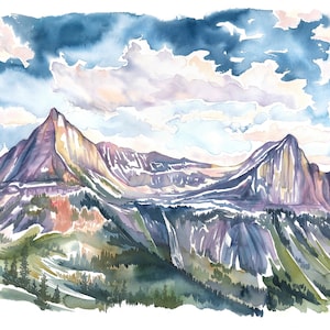 Going to the Sun- Glacier National Park -  Print
