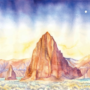 Tempel van de maan-Capitol Reef-print