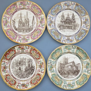 Masons Ironstone Christmas Collectors Plates - Cathedrals - 4 different available, choose from St. Pauls, Durham, Wells, Lichfield Cathedral