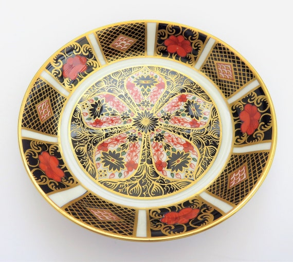  Crown Derby プレート 1128 Royal Crown Derby 1128 pattern pair of 27cm plates; dat | Antiques
