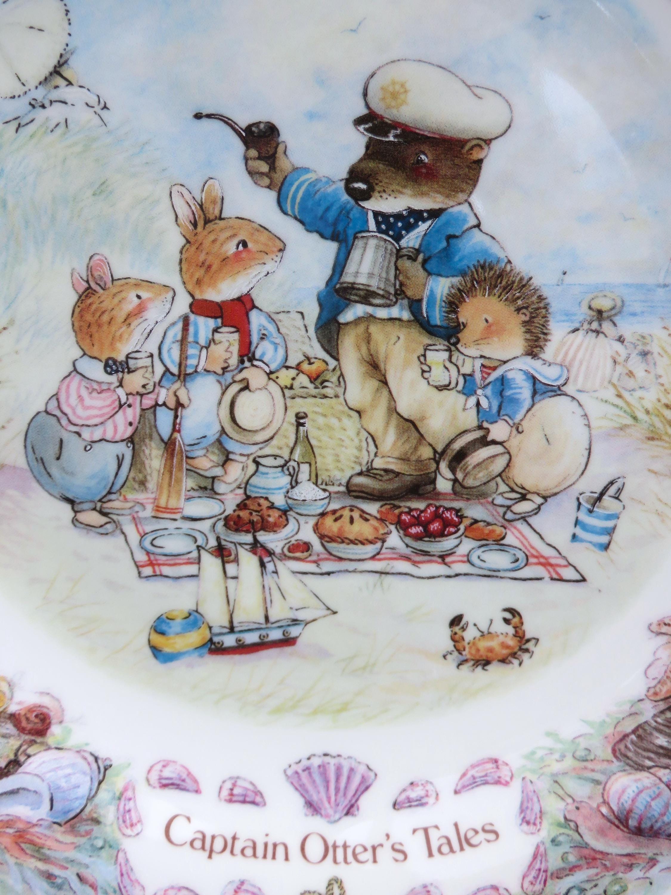 フォックスウッドものがたり Lookin For Piratesプレート 絵皿 Foxwood at Sea Plate Captain Otter's Tales, Pretty Wedgwood
