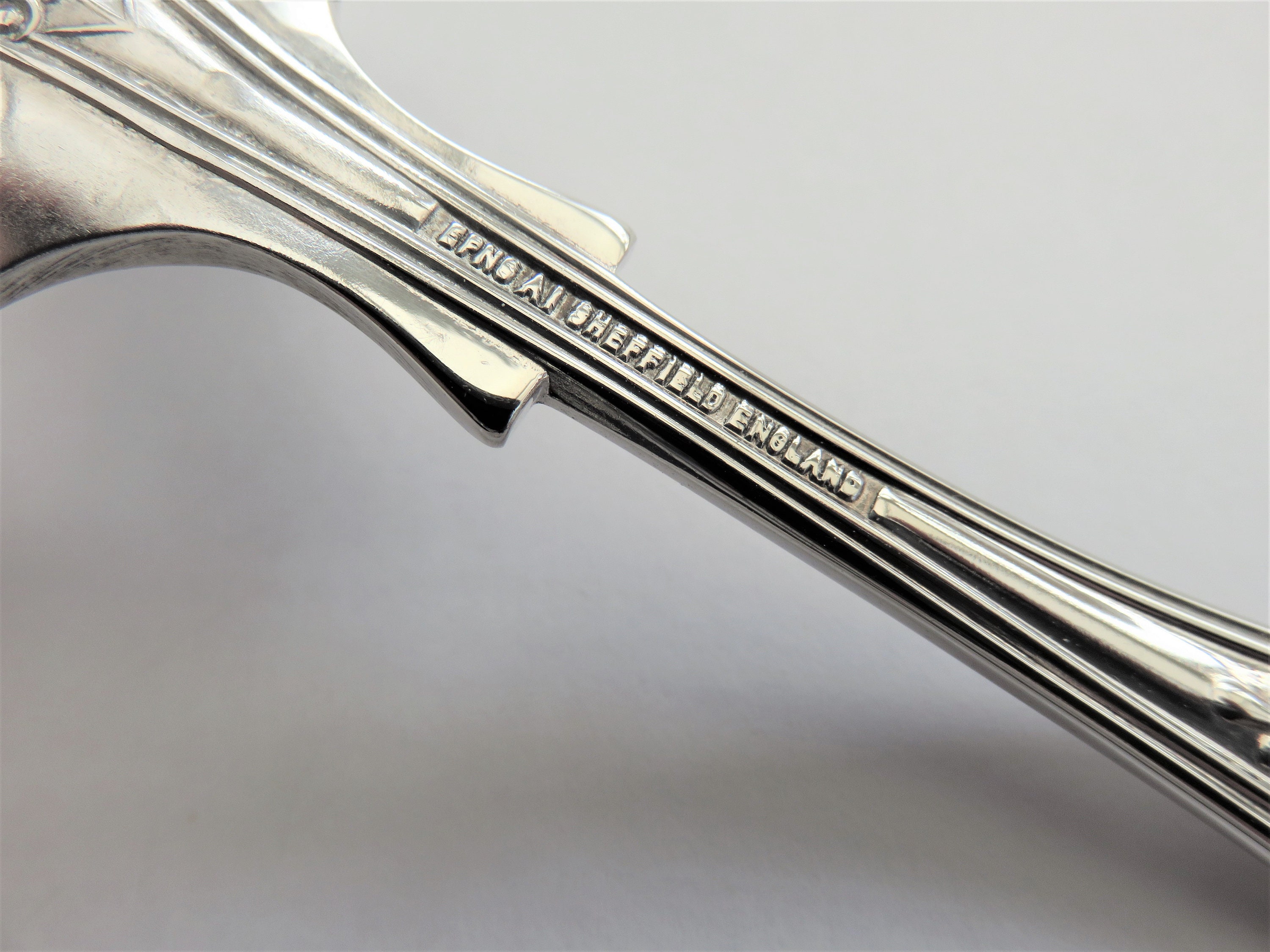 Vintage Sugar Sifter Spoon, Silver Plated With Kings Pattern