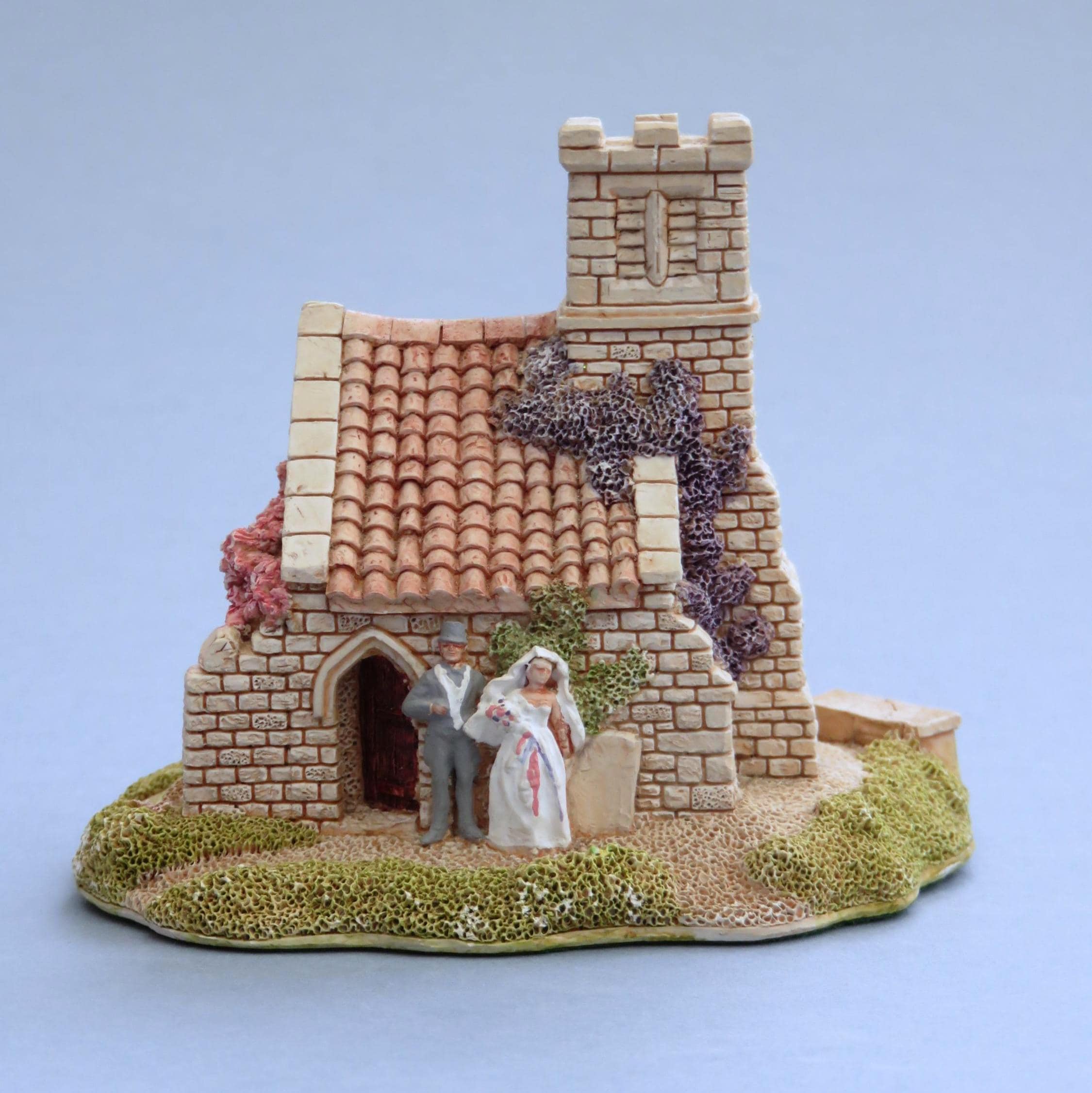 Lilliput Lane Wedding Bells Model, Quaint Church With Bride and