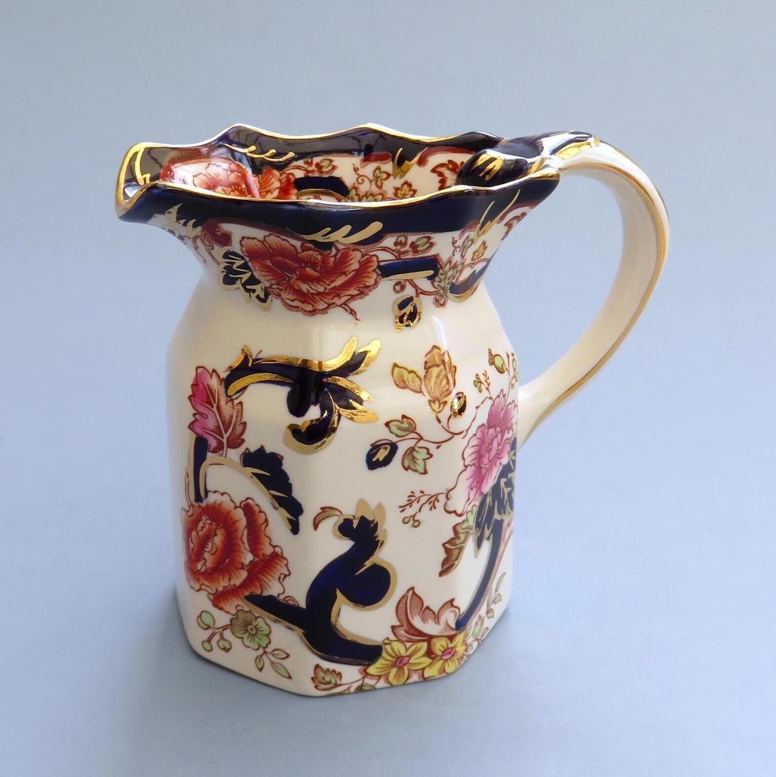 Masons Ironstone Blue Mandalay Fenton jug 12 cm, beautiful