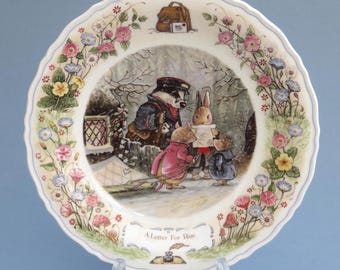 Foxwood Tales, Picnic at Foxwood, Mr Gruffey, Badger Figurine by