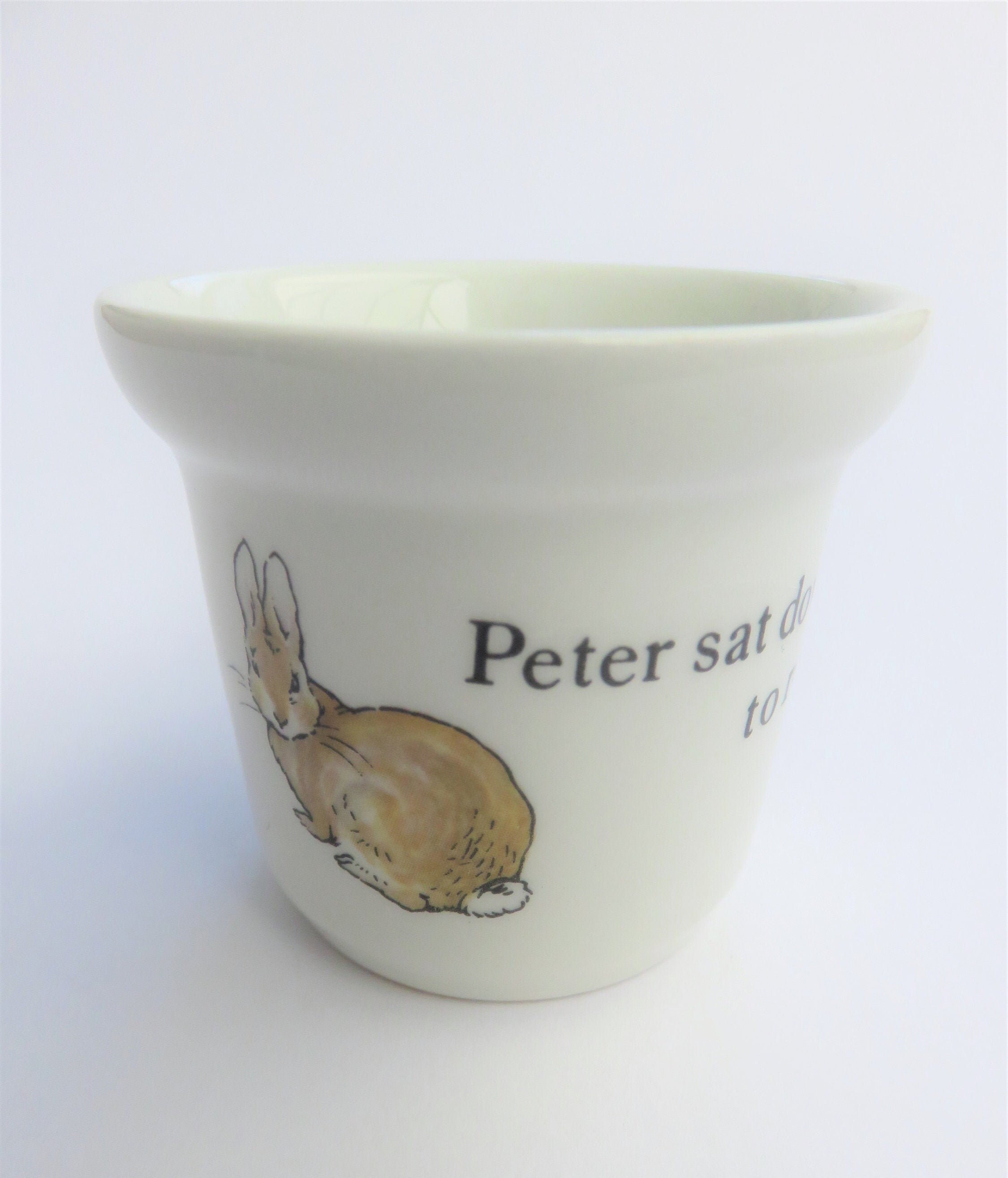 Peter Rabbit egg cup by Wedgwood featuring Beatrix Etsy