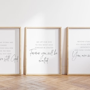 Elevation Worship, Still God, Christian Worship Song Lyric Art Print, Printable Christian Song Lyric Keepsake