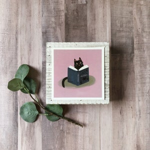 Black Cat Potions - 5x5 Inch - Art Print