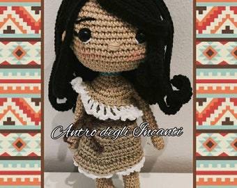Amigurumi Pochaontas doll// Amigurumi doll Pochaontas