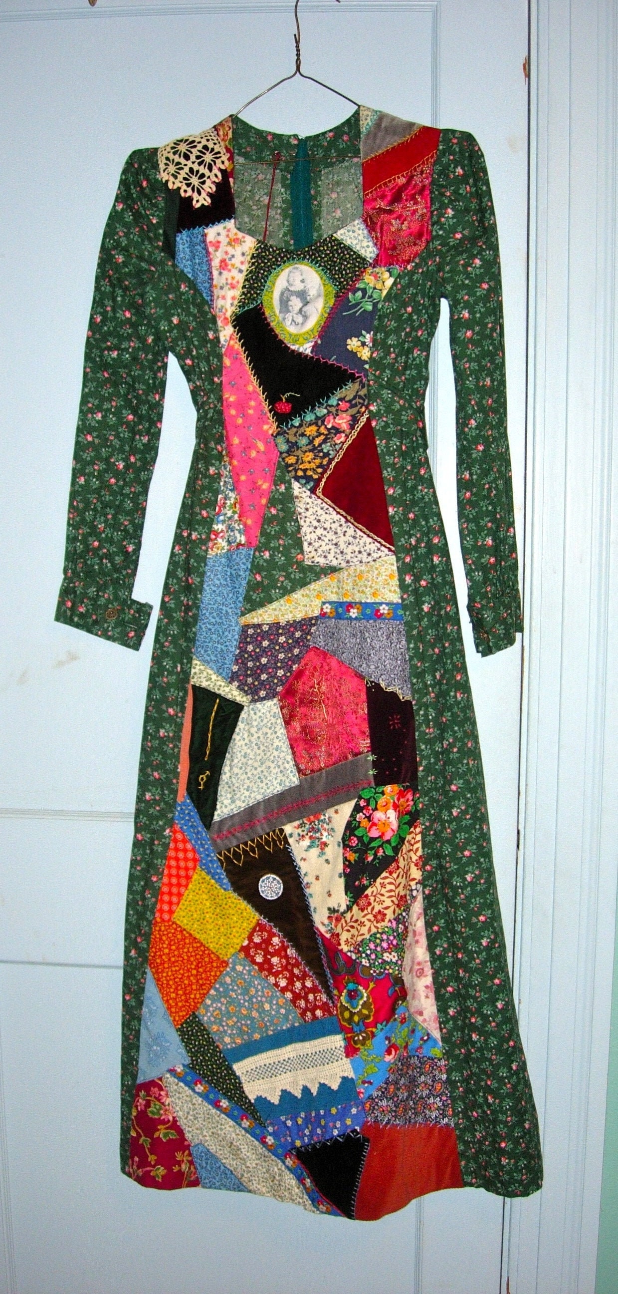 Crazyquilt Pieced Dress Etsy