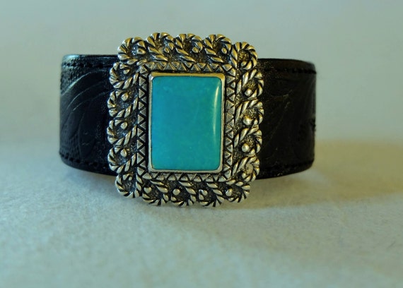 Turquoise bracelet, Carolyn Pollack, genuine turq… - image 1