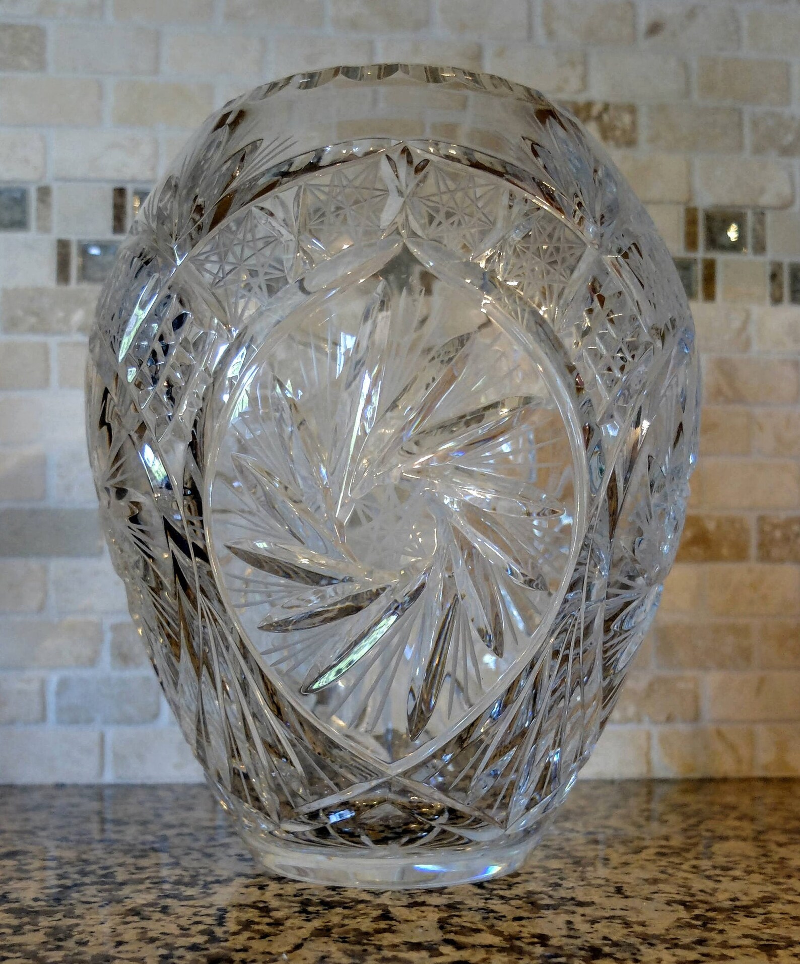 Crystal vase engraved crystal vase gift for her Etsy