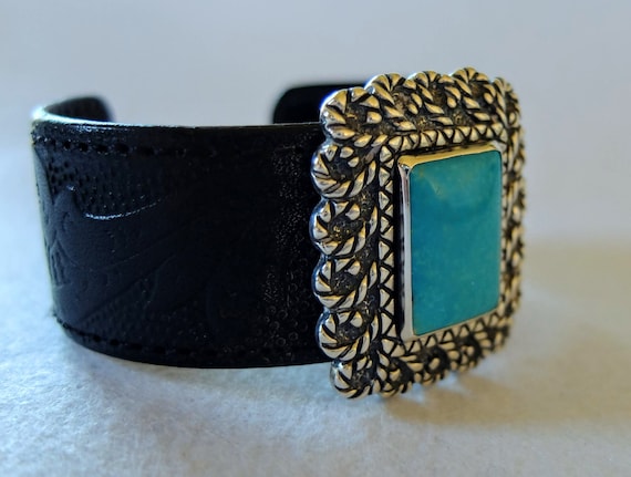 Turquoise bracelet, Carolyn Pollack, genuine turq… - image 4