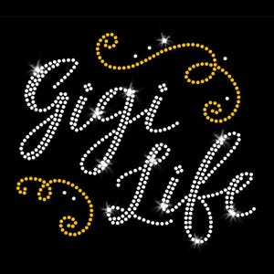 Gigi Life Iron-on Rhinestone and Rhinestud Transfer DIY Bling