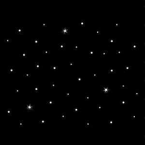 Scattered Stones Sparkly Crystals Embellishment Iron-on Rhinestone Transfer DIY Bling