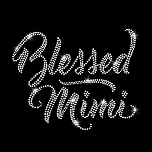 Blessed Mimi Iron-on Rhinestone Transfer DIY Bling