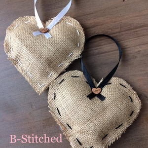Hessian hearts, door decoration, gift, weddings