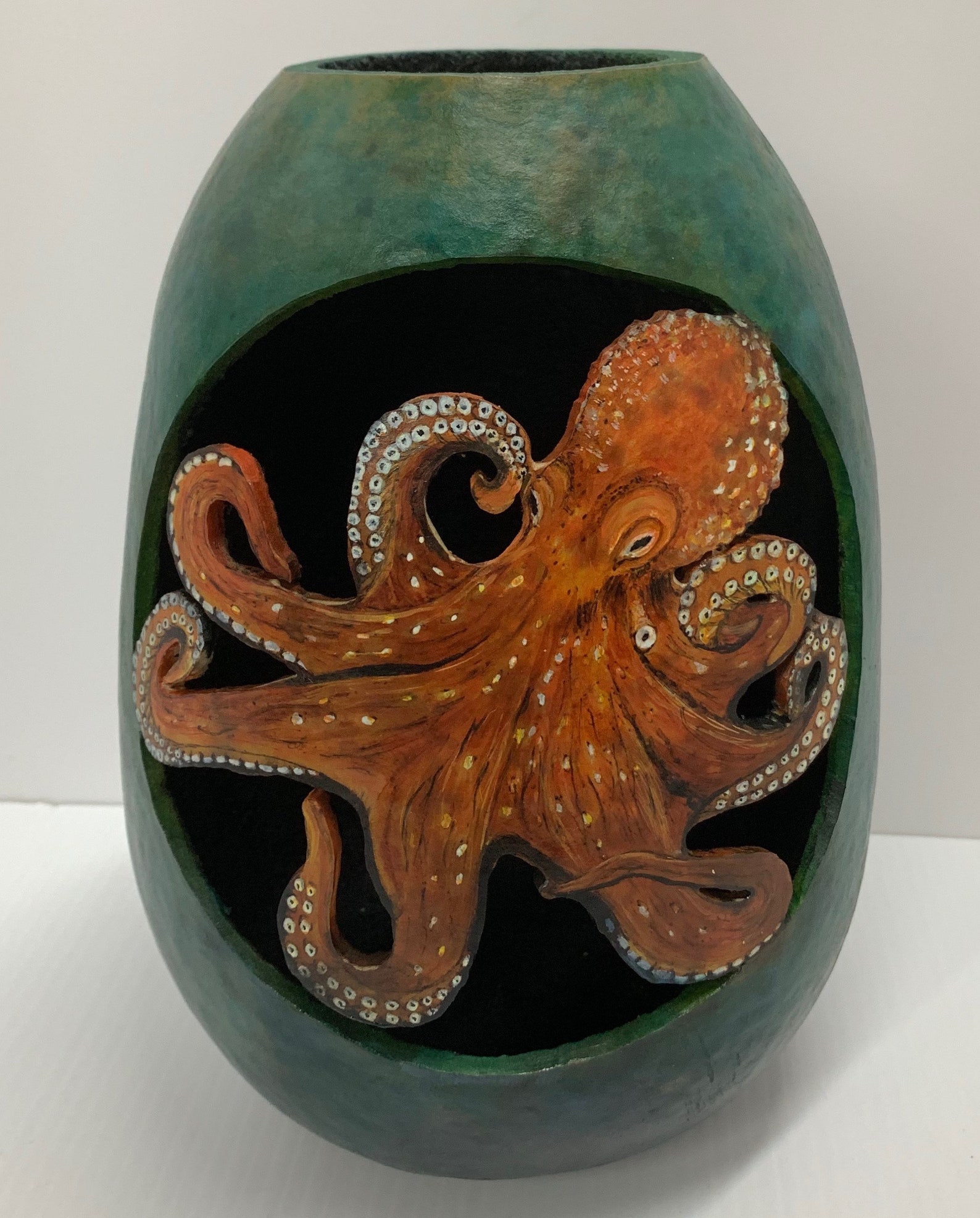 Octopus Cutout Gourd Vase Etsy UK