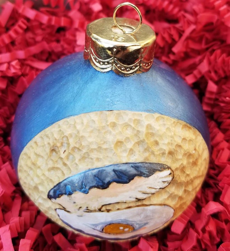 Hand Painted Sea Life Christmas Ornament Gourds