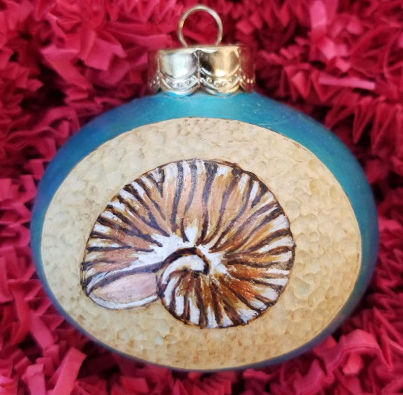 Hand Painted Sea Life Christmas Ornament Gourds