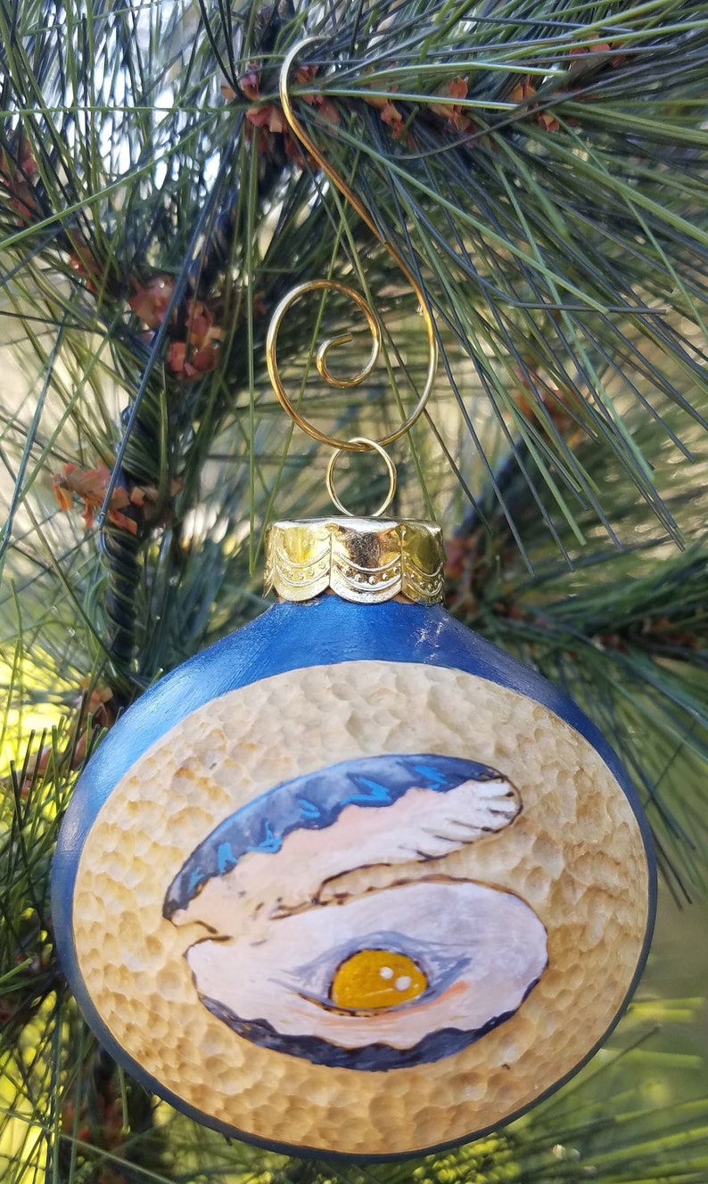 Hand Painted Sea Life Christmas Ornament Gourds