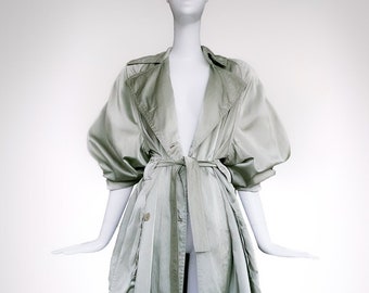 Azzedine Alaia Silk Trench Coat 1986 ALAÏA