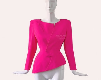 TheThierry Mugler Lighnting Blazer 1988 1989 "Les Infernales" PINK ZigZag Jacket