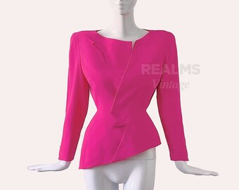 Thierry Mugler Archival ZigZag Lighnting Blazer 1988/89 "Les Infernales" PINK Jacket Vintage