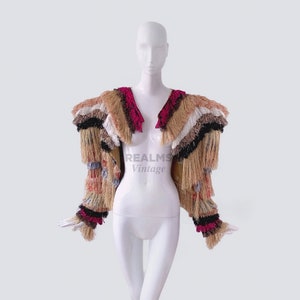Vivienne Westwood Rare Archival Fringe Jacket Runway Couture Metallic