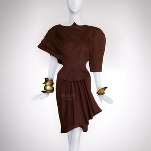 Thierry Mugler Goddess Dress Archival SS 1988 Sculptural Gown