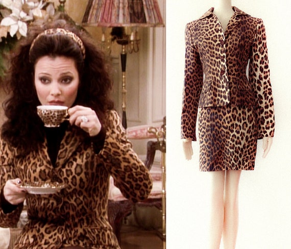 Iconic MOSCHINO Animal Print Leo Skirtsuit vintage