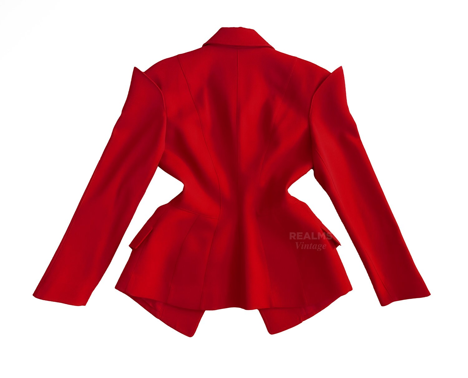 Thierry Mugler FW1995 Archival Dramatic Runway Silk Jacket