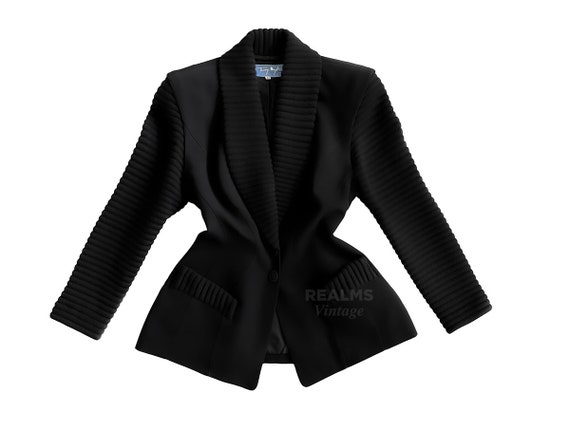 Thierry Mugler Archival Jacket Dramatic Collar So… - image 2