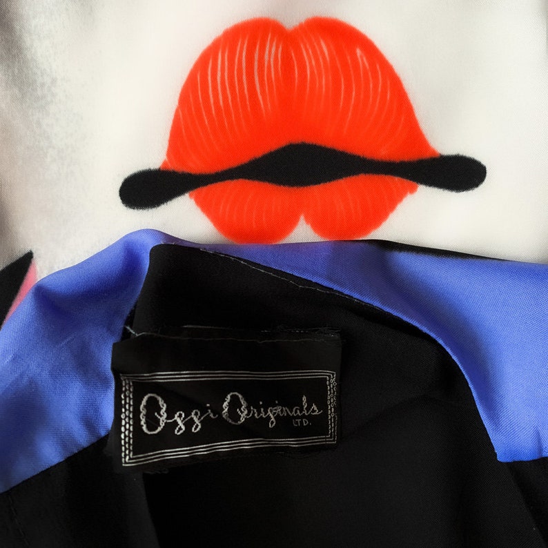 Ossi Originals Loungewear Set 70s Asian Kimono Blouse Palazzo Pants 1970s image 5