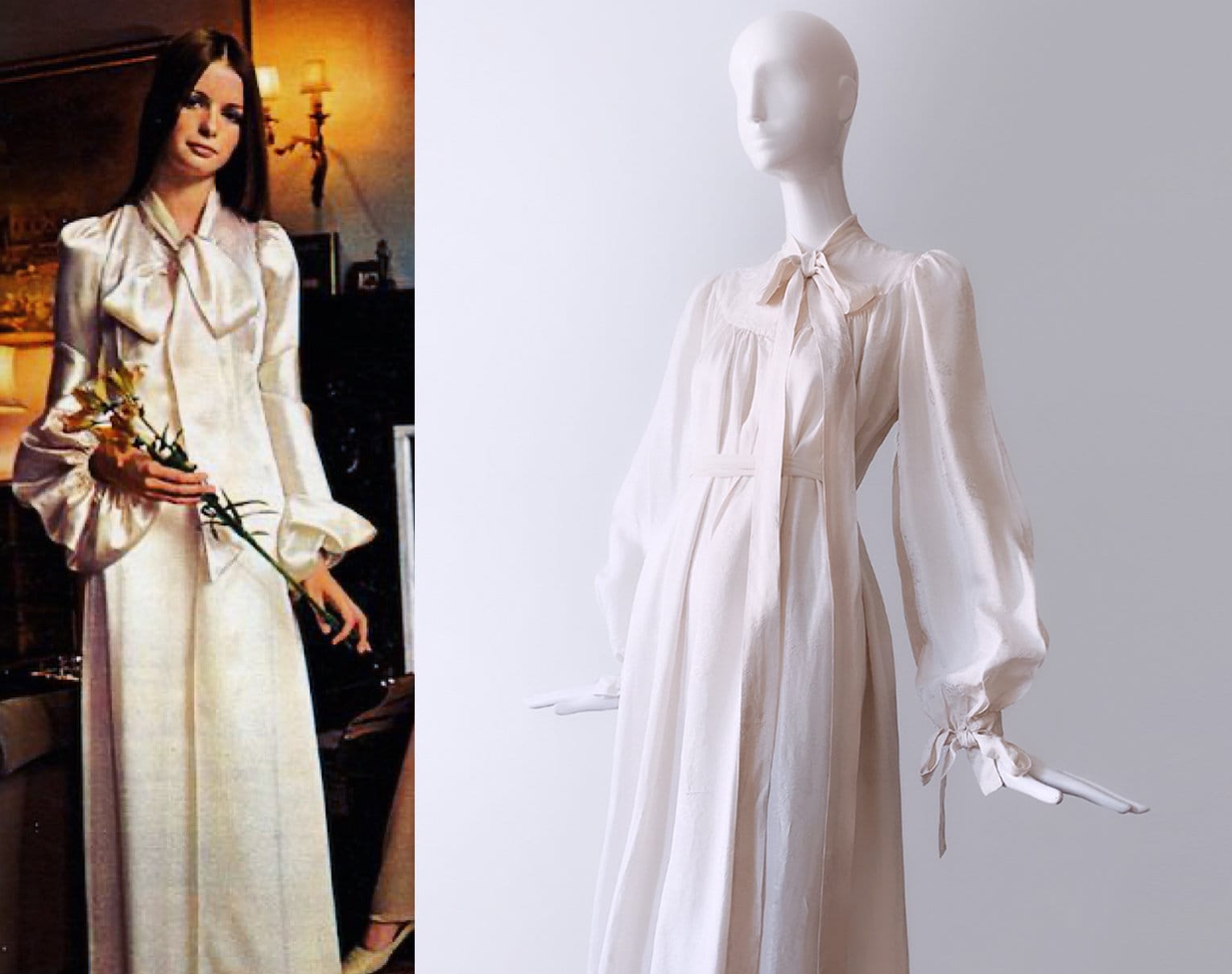 Stunning Original 1970s Jean-louis Scherrer Dress Silk Poet Stunning Original 1970s Jean-louis Scherrer Dress Silk Poet