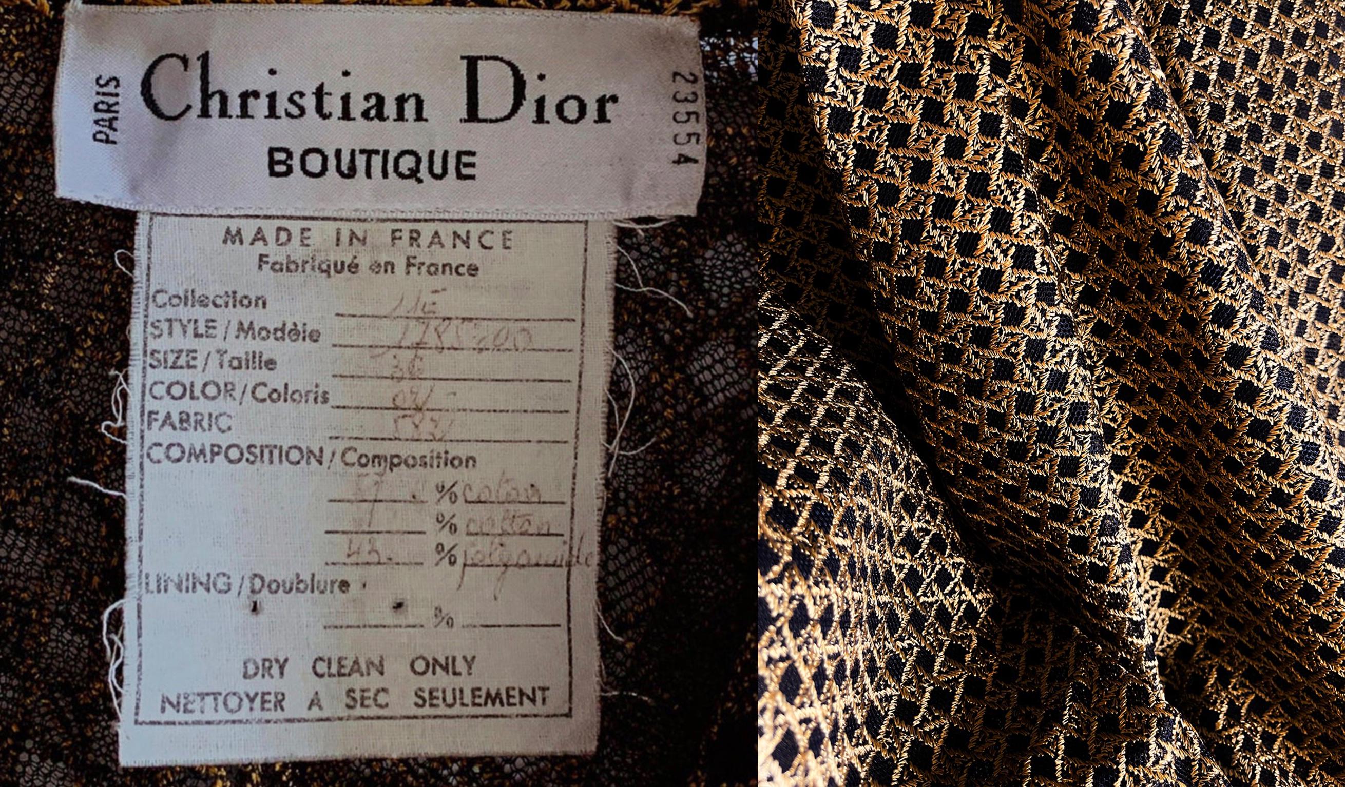 ディオールコート CHRISTIAN DIOR Archival SS 1991 Spectacular Coat Dress Swing