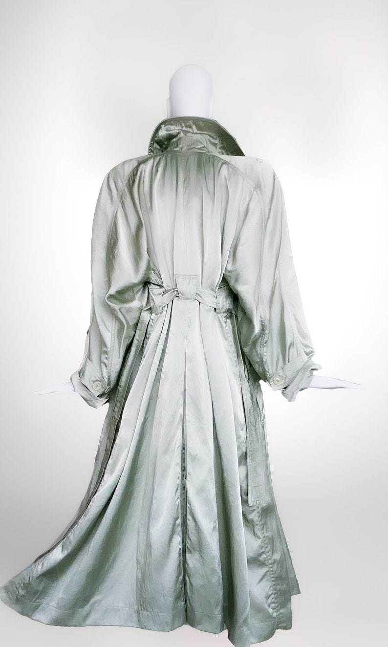 Azzedine Alaia Silk Trench Coat 1986 ALAÏA immagine 5